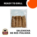 Salchicha italiana de res artesanal 500 g