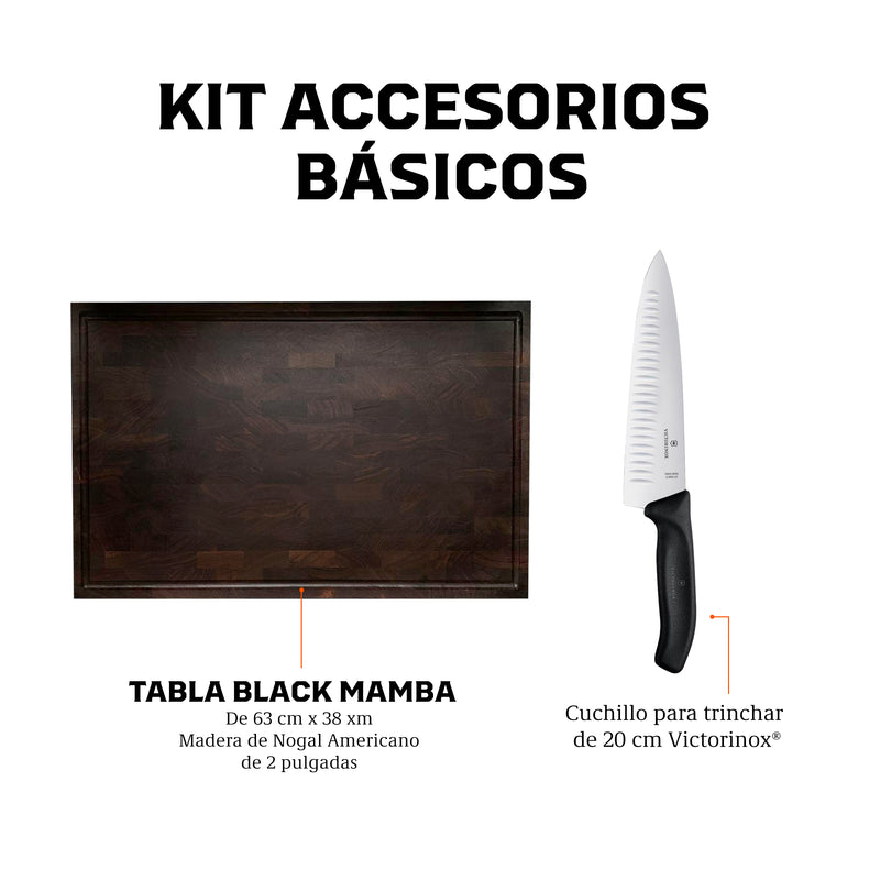 Kit Tabla Black Mamba y Cuchillo