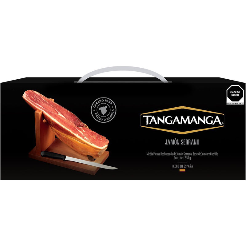 Kit Jamón Serrano Tangamanga 2.5 kg (Incluye Base y Cuchillo)