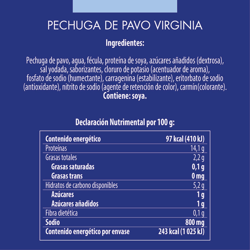 Pechuga De Pavo Virginia Fud 250 g