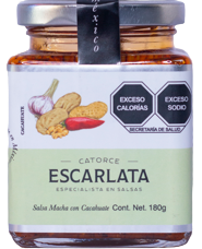 Salsa de Cacahuate Escarlata 120 g