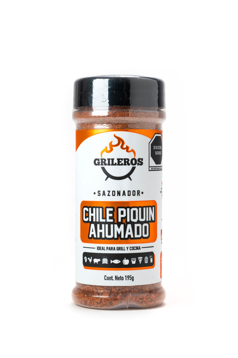 Sazonador Piquín Ahumado Grileros 195 g