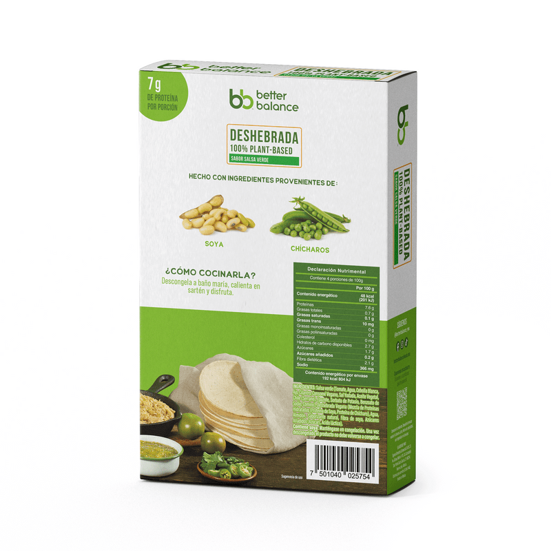 Deshebrada en Salsa Verde Plant Based 400 g