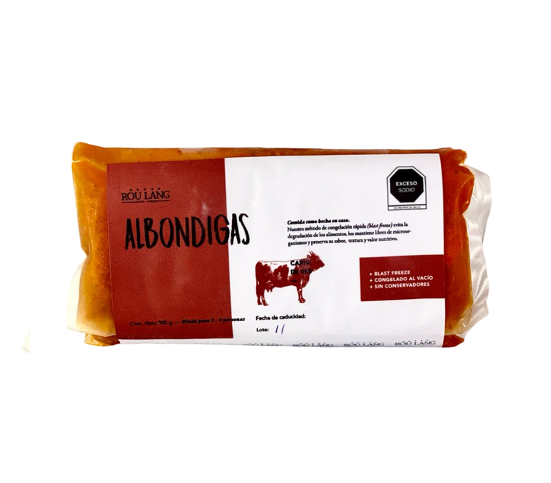 Albóndigas de Res Rou Lang 500g